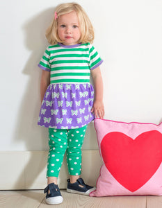 Organic Butterfly Print Twirl Dress
