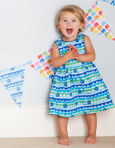 Boat Print Party Dress - Toby Tiger