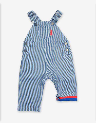 Striped Denim Dungarees - Toby Tiger