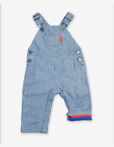 Striped Denim Dungarees - Toby Tiger