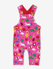 Load image into Gallery viewer, Organic Magical Mix-Up Print Dungarees - Toby Tiger

