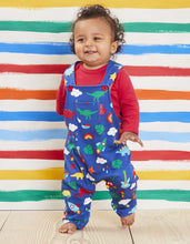 Load image into Gallery viewer, Organic Playtime Mix-Up Print Dungarees - Toby Tiger
