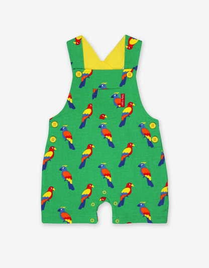 Organic Parrot Dungaree Shorts - Toby Tiger