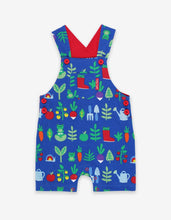 Load image into Gallery viewer, Organic Vegetable Garden Print Dungaree Shorts - Toby Tiger
