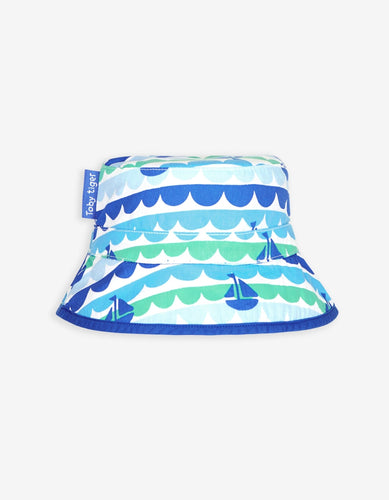 Boat Reversible Sun Hat - Toby Tiger
