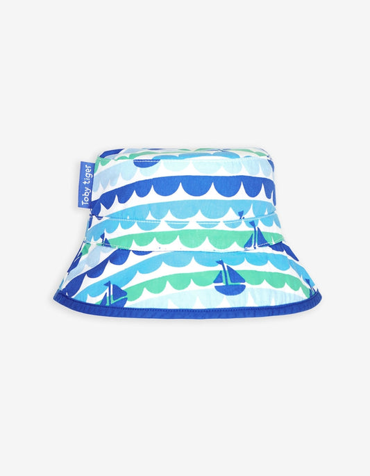 Boat Reversible Sun Hat - Toby Tiger