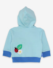 Load image into Gallery viewer, Organic English Garden Applique Hoodie - Toby Tiger
