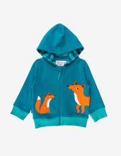 Load image into Gallery viewer, Organic Fox Applique Hoodie - Toby Tiger

