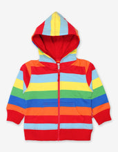 Load image into Gallery viewer, Organic Multi Stripe Hoodie - Toby Tiger
