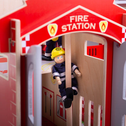 City Fire Station Toy Playset - Toby Tiger