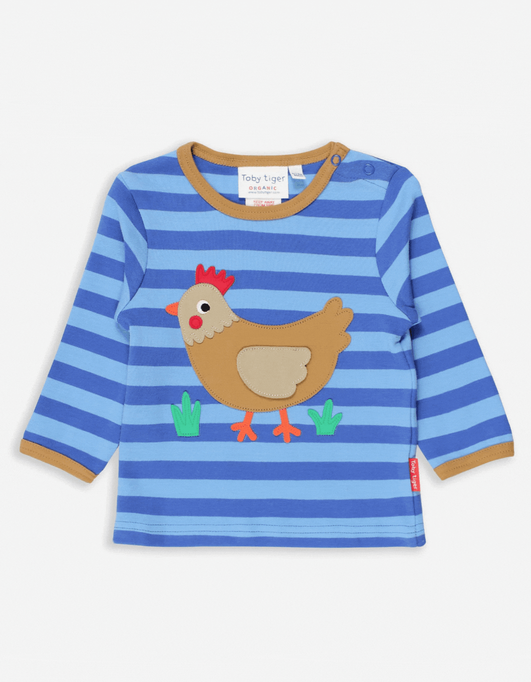 Organic Clucky Chicken Applique T-Shirt