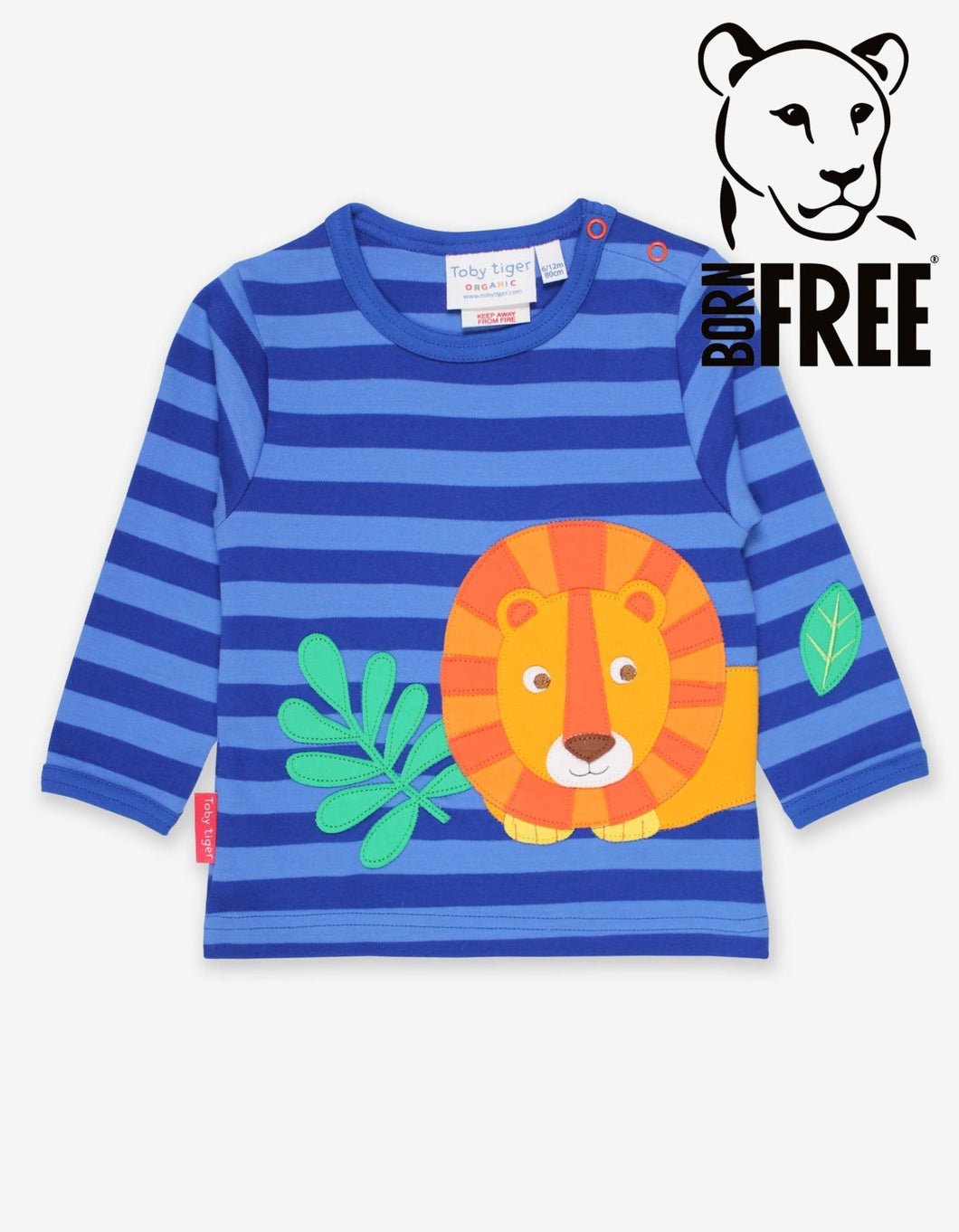 Organic Born Free Lion Applique T-Shirt