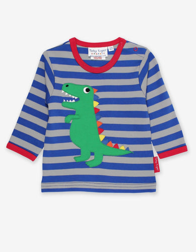 Organic Trex Applique T-Shirt - Toby Tiger