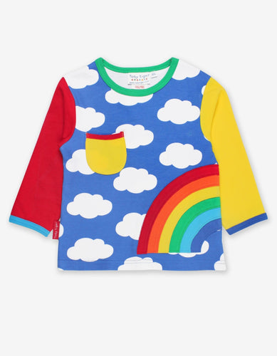 Organic Rainbow Applique T-Shirt - Toby Tiger
