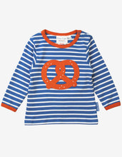 Load image into Gallery viewer, Organic Pretzel Applique Long-Sleeved T-Shirt - Toby Tiger
