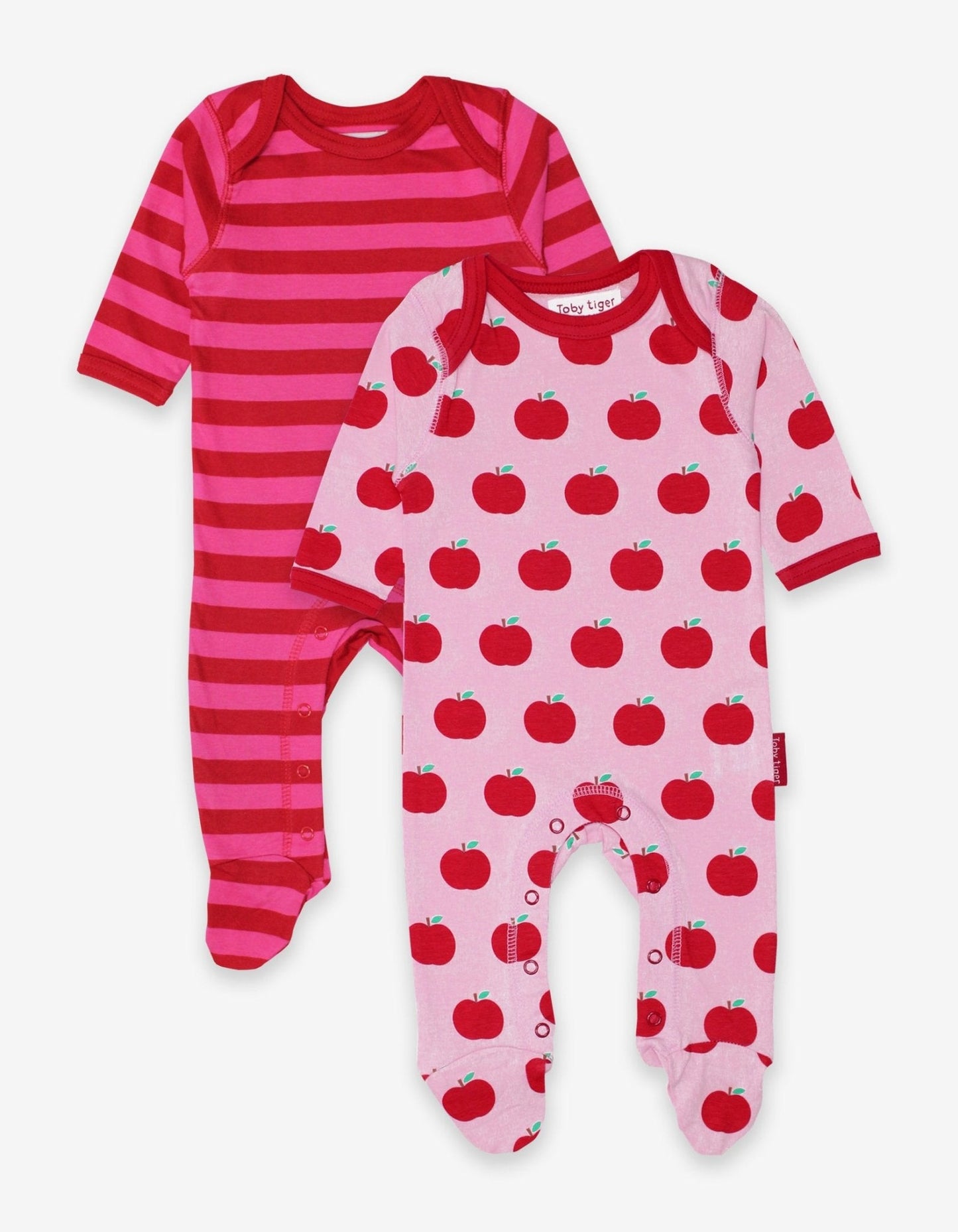 Organic Apple 2 - Pack Babygrow - Toby Tiger