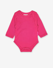 Load image into Gallery viewer, Organic Pink Basic Long-Sleeved Baby Body - Toby Tiger
