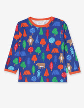 Load image into Gallery viewer, Organic Camping Bear Print T-Shirt
