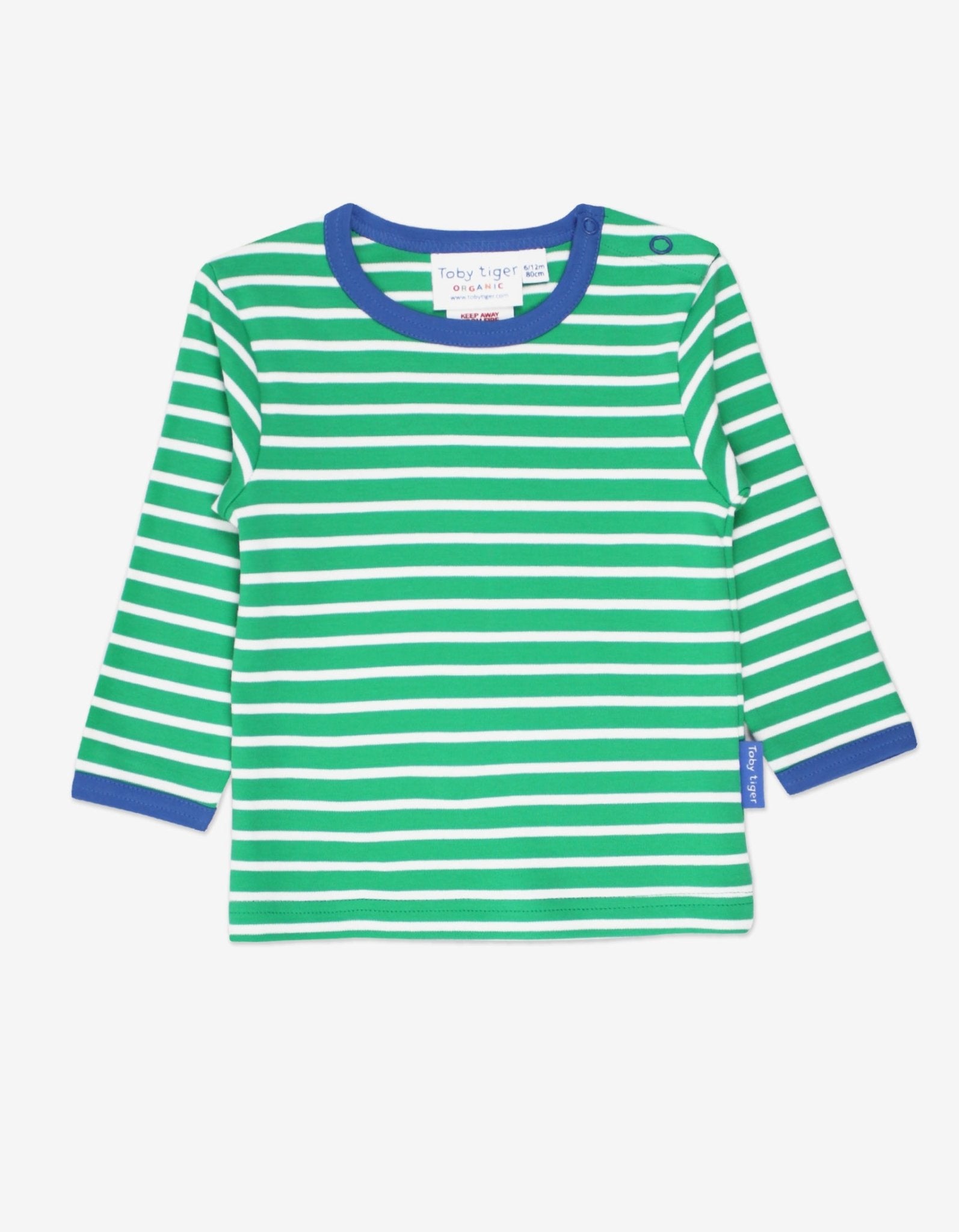 Organic Green Breton T-Shirt - Toby Tiger