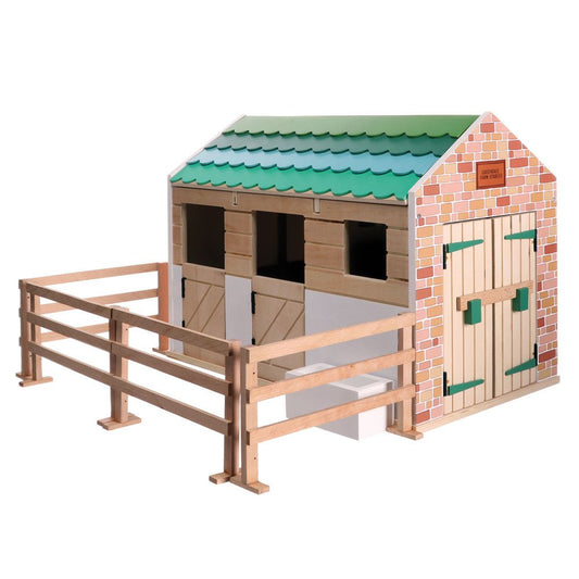 Lottie Doll Wooden Stables Playset - Toby Tiger