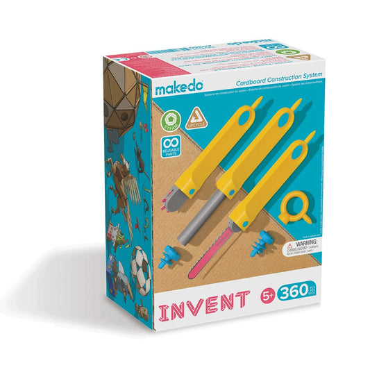 Makedo - Invent Cardboard Construction Tool Set - Toby Tiger