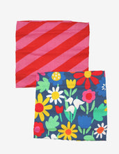 Load image into Gallery viewer, Organic Bold Floral Print Muslin 2-Pack - Toby Tiger
