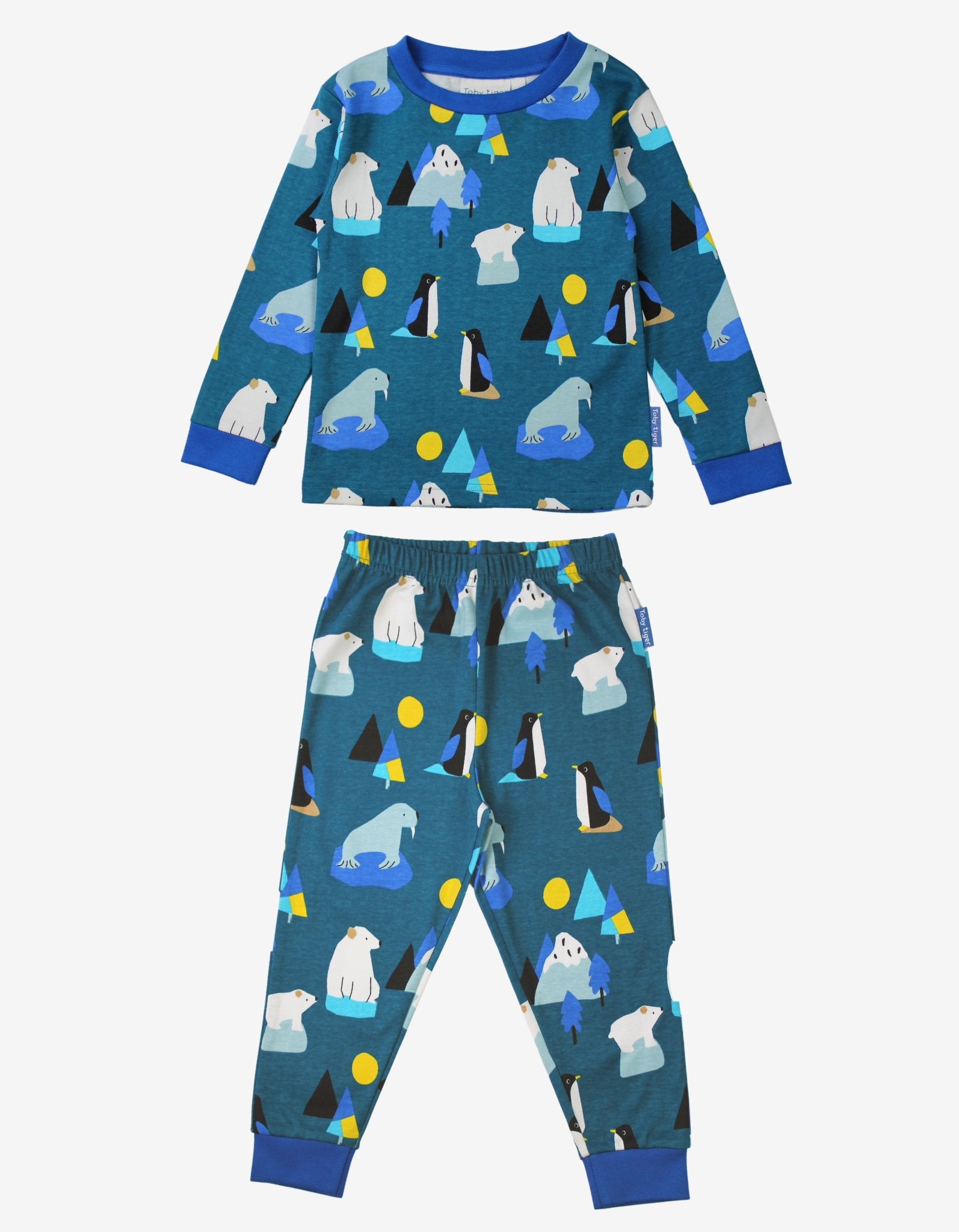 Organic Arctic Print Pyjamas - Toby Tiger