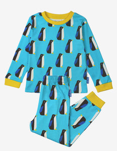 Organic Penguin Print Pyjamas - Toby Tiger