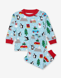 Organic Penguins Christmas Pyjamas - Toby Tiger
