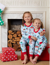 Load image into Gallery viewer, Organic Penguins Christmas Pyjamas - Toby Tiger
