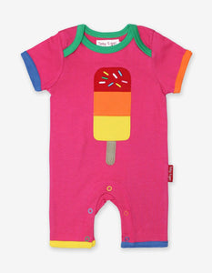 Organic Lolly Applique Romper - Toby Tiger