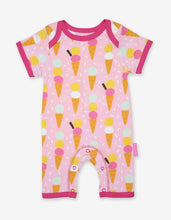 Load image into Gallery viewer, Organic Ice Cream Print Romper - Toby Tiger
