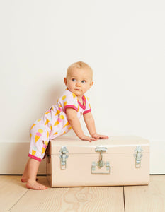 Organic Ice Cream Print Romper - Toby Tiger