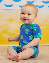 Load image into Gallery viewer, Organic Turtle Print Romper - Toby Tiger
