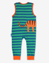 Load image into Gallery viewer, Organic Tiger Applique Slungarees - Toby Tiger
