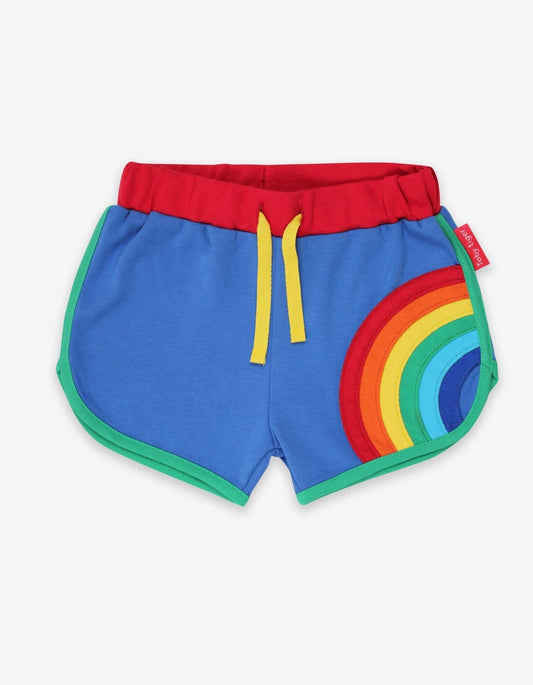 Organic Rainbow Applique Running Shorts - Toby Tiger