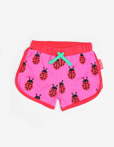 Organic Ladybird Print Running Shorts - Toby Tiger