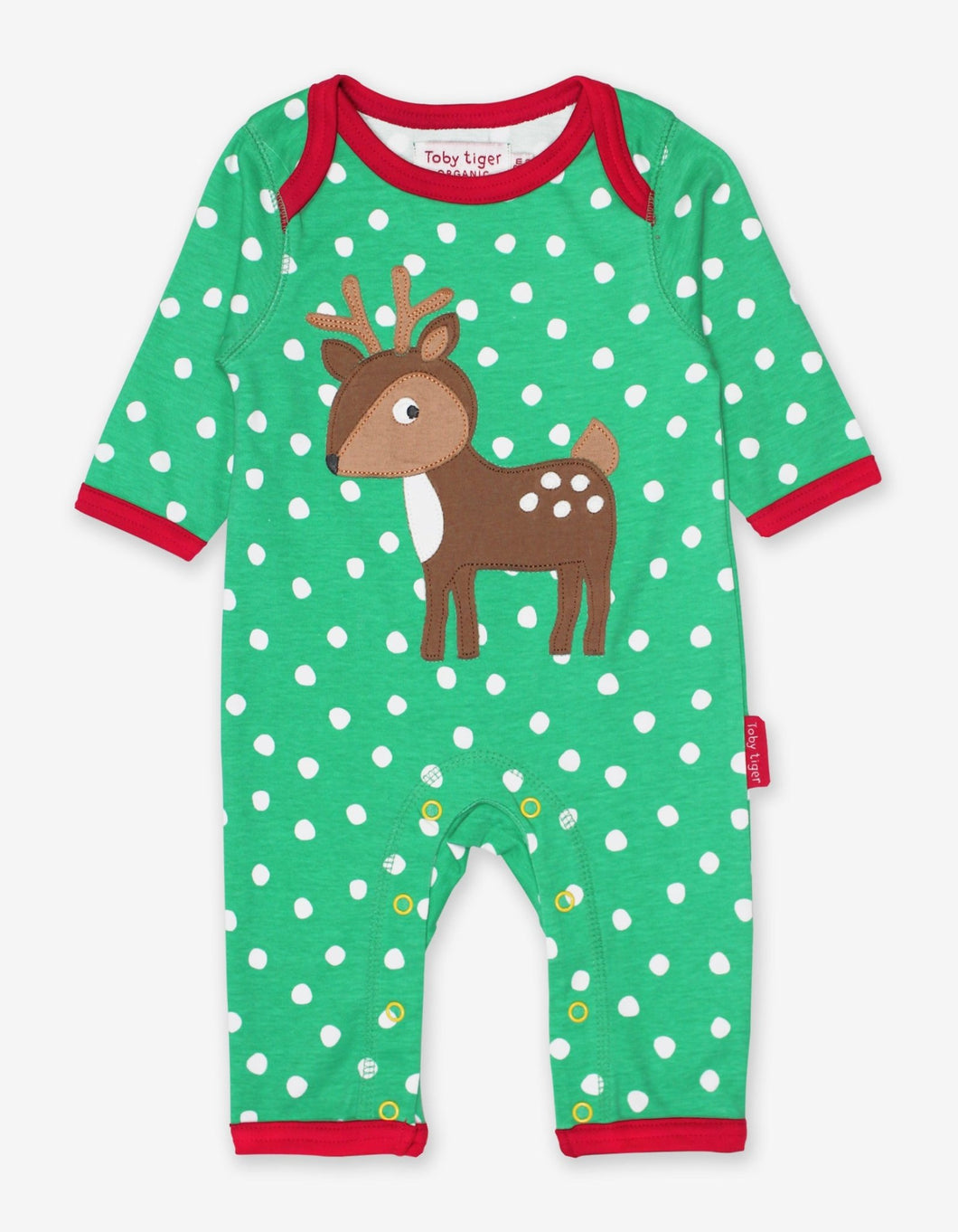 Organic Deer Applique Sleepsuit