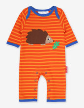 Load image into Gallery viewer, Organic Hedgehog Applique Sleepsuit - Toby Tiger
