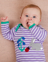 Load image into Gallery viewer, Organic Spring Applique Sleepsuit - Toby Tiger
