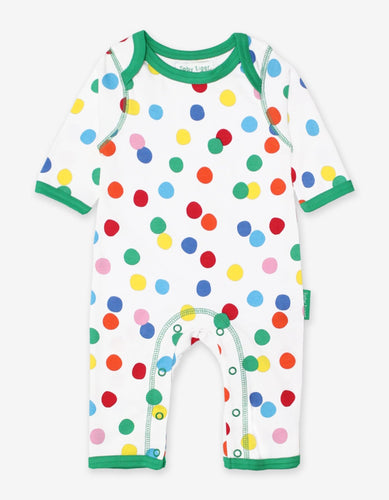 Organic Confetti Print Sleepsuit