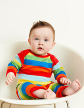 Load image into Gallery viewer, Organic Multi Stripe Sleepsuit - Toby Tiger
