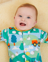 Load image into Gallery viewer, Organic Farm Print Babygrow - Toby Tiger
