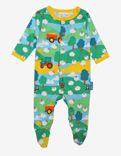 Load image into Gallery viewer, Organic Farm Print Babygrow - Toby Tiger

