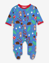 Load image into Gallery viewer, Organic Woodland Print Babygrow - Toby Tiger
