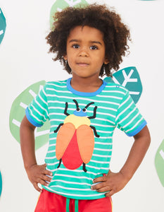 Organic Beetle Applique T-Shirt