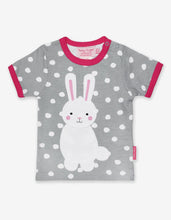 Load image into Gallery viewer, Organic Bunny Applique T-Shirt
