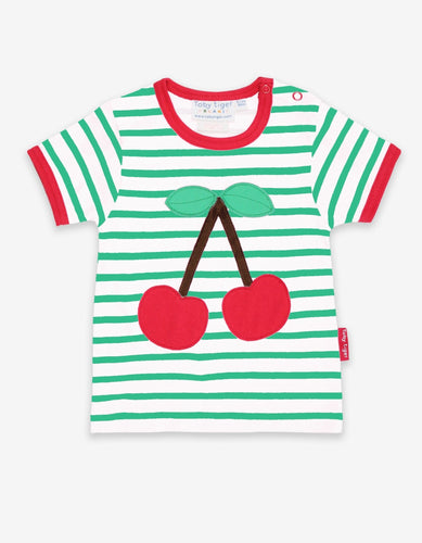 Organic Cherry Applique T-Shirt