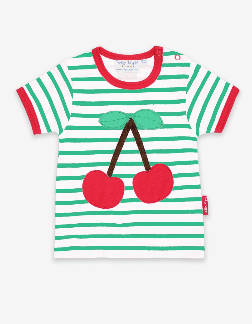 Organic Cherry Applique T-Shirt