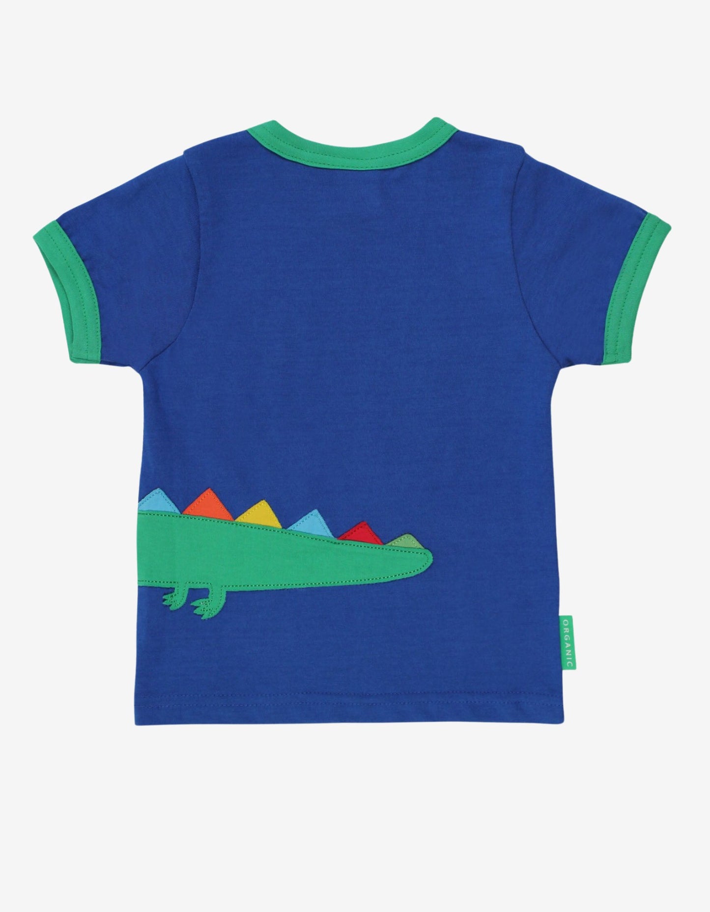 Organic Crocodile Applique T-Shirt - Toby Tiger